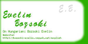 evelin bozsoki business card